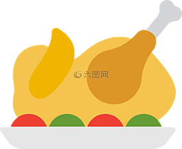 食品,油煎,图标