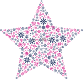 明星,雪花,模式