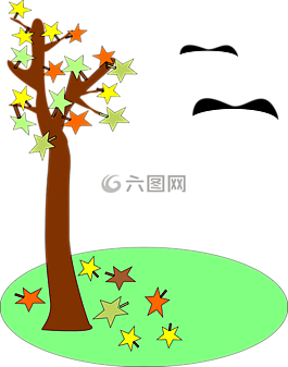 秋天,葉子,樹