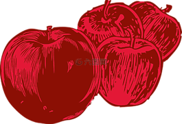 蘋果,紅色,水果