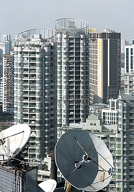 城市景观,卫星,上海