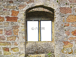 廢墟,城堡,窗口