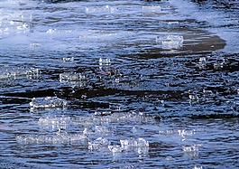 冰,河,水