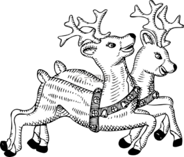 驯鹿,动物,鹿