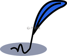羽毛,墨水,寫作