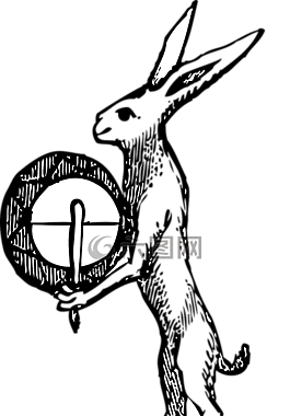兔,野兔,鼓