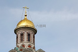 教會,金,圓頂