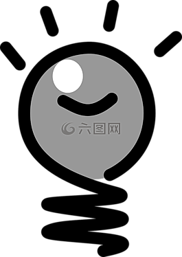 燈泡,理念,灰色