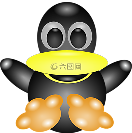 企鹅,鸟,卡通