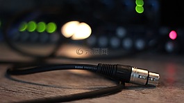 音頻,電纜,工作室