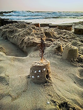海,海浪,砂