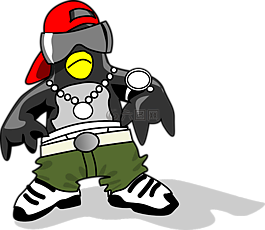 企鹅,无尾礼服,linux