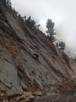 山,巖,攀登