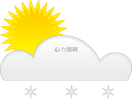 云,太陽(yáng),雪