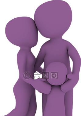 家庭,人,男子