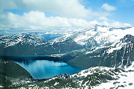 山,雪皑皑山,景观