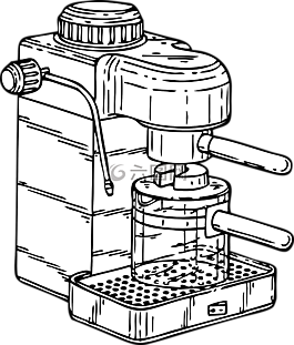 咖啡,機(jī),濃咖啡