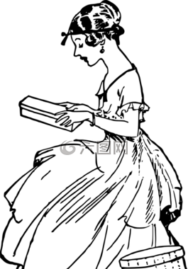 盒,連衣裙,禮物