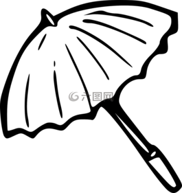 伞,黑,保护
