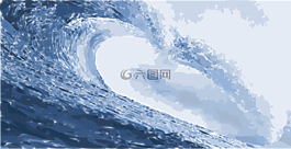 波,水,海洋