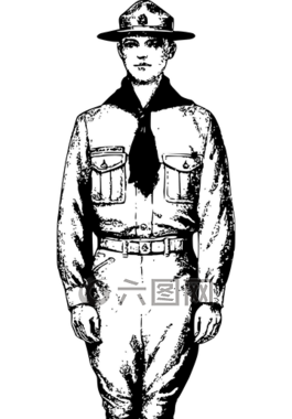 黑色白色,boyscout,b w