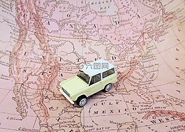 公路旅行,福特野馬,地圖