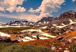 科羅拉多州,山,雪