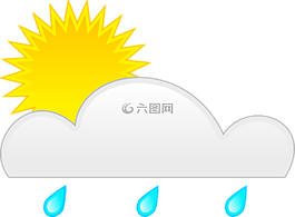 云,太陽,雨