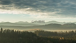 丘陵,山,距離