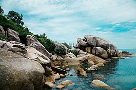 海岸,巖,石頭