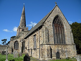 教堂,尖頂,sawley