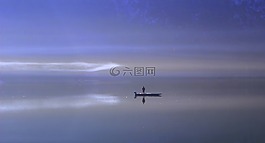 湖,水,霧