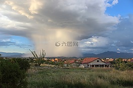 雨,云,淋浴