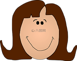 夫人,脸,微笑