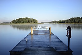 塢站,湖,天空