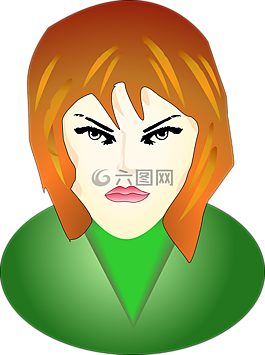女孩,愤怒,脸