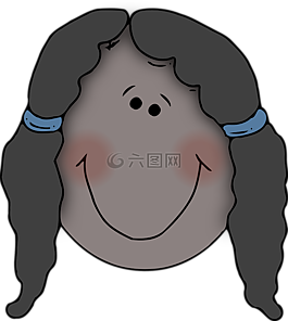 脸,女孩,微笑