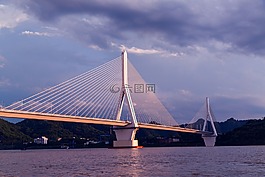 橋,宜昌長江大橋,霞光