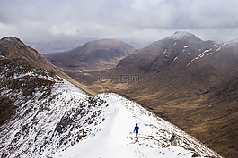 山,走,徒步旅行