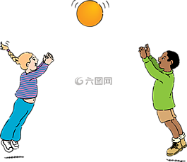 播放,球,孩子們