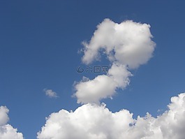云,藍色,天空