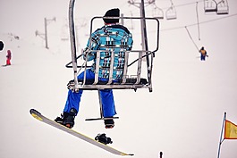 滑雪,chairlift,雪