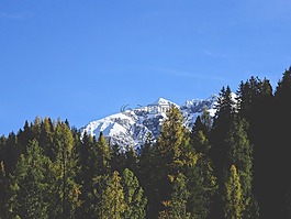 山,雪,雪山