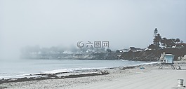 海灘,沙,水