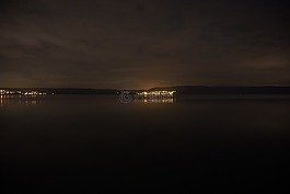 夜,湖,水