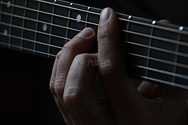 吉他,字符串,手指