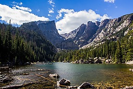 山,景觀,河