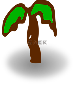 棕櫚,樹,綠色