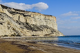 海灘,懸崖,海