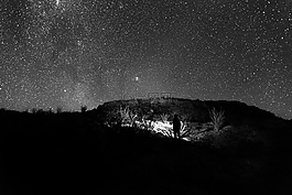 星星,夜,銀河